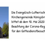 Gottesdienste und die neuen Corona - Regeln - Evangelisch Lutherische Kirchengemeinde Königsbrunn